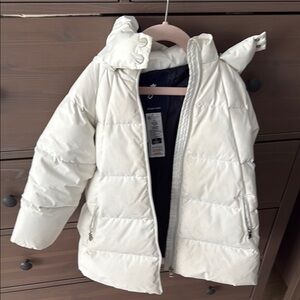 Jacadi Kids White Puffer Jacket